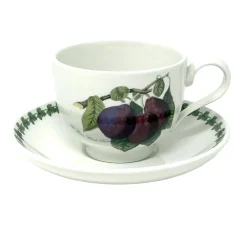 Portmeirion Pomona Breakfast Cup & Saucer (Reine Claude Plum)- Teacups & Saucers