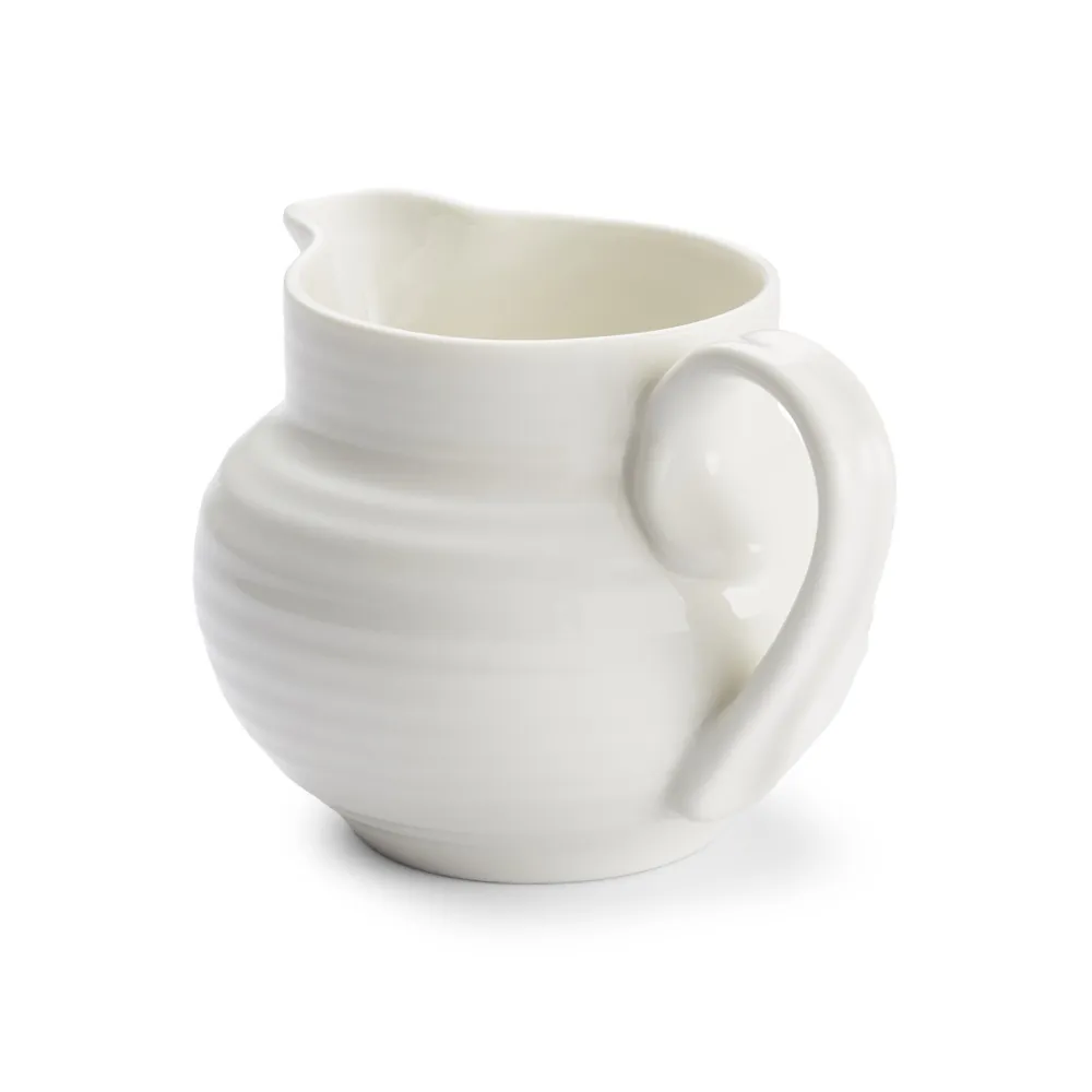 Portmeirion Sophie Conran White Cream Jug- Creamers & Sugar Bowls