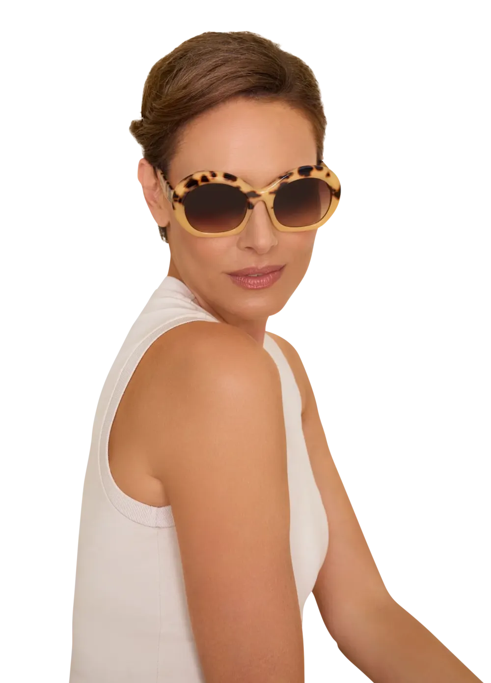 Powder UK Daria Light Tortoiseshell Sunglasses- Sunglasses & Cases
