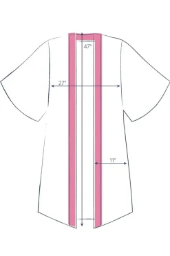 Powder UK Floral Study Denim Blue Kimono Gown- Robes, Nightgowns & Dresses