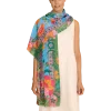 Powder UK Folky Floral Cornflower Blue Scarf- Scarves & Wraps