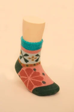 Powder UK Kid's Fair Isles Cosy Socks (Petal)- Socks|Childrenswear