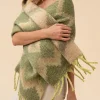 Powder UK Melia Cosy Scarf (Olive)- Scarves & Wraps
