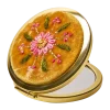 Powder UK Mustard Flower Yellow Embroidered Mirror- Bath Accessories