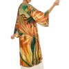 Powder UK Painted Palms Tangerine Kimono Gown- Robes, Nightgowns & Dresses