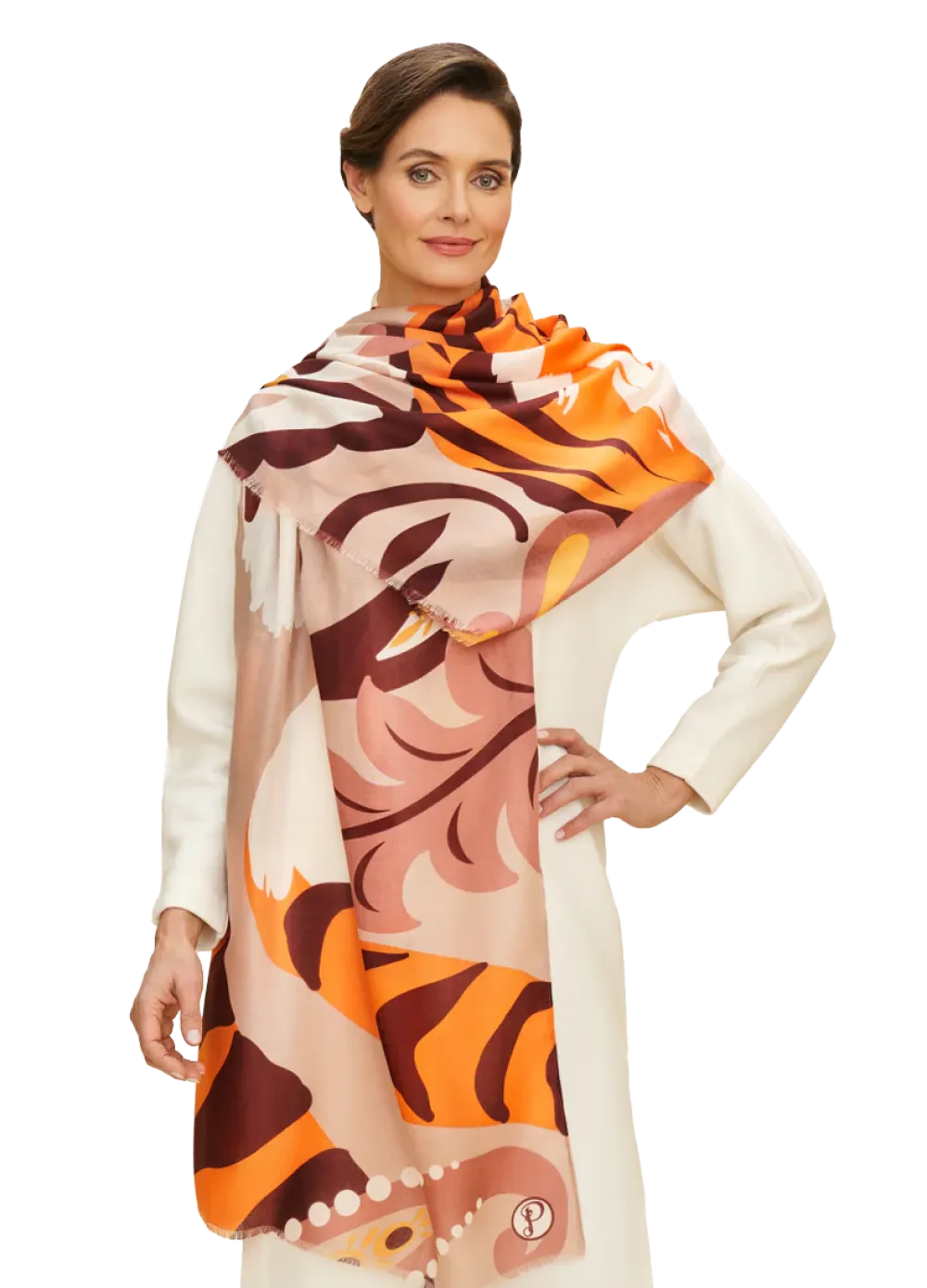 Powder UK Printed Thrill of the Tiger Scarf- Scarves & Wraps