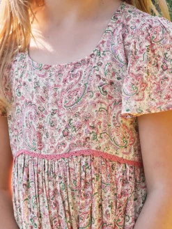 Prague Paisley Kids Dress (Size 2)- Childrenswear