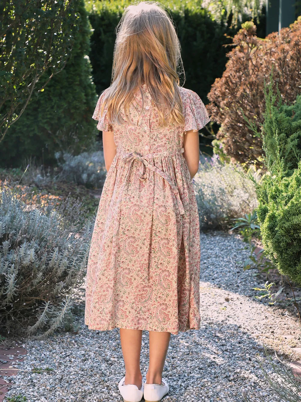 Prague Paisley Kids Dress (Size 2)- Childrenswear