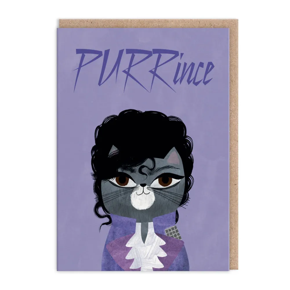 Purrince Greeting Card- Greeting Cards