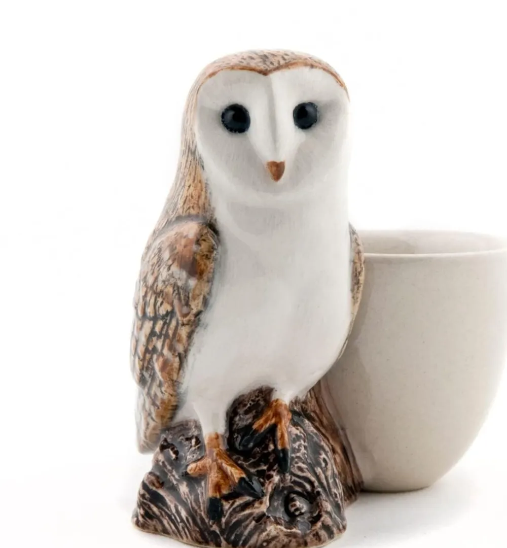 Quail Ceramics Barn Owl Egg Cup- Quail Ceramics