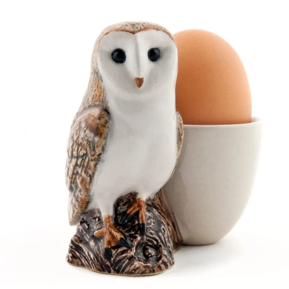 Quail Ceramics Barn Owl Egg Cup- Quail Ceramics
