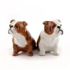 Quail Ceramics English Bulldog Salt & Pepper Shakers- Quail Ceramics