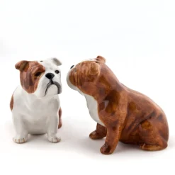 Quail Ceramics English Bulldog Salt & Pepper Shakers- Quail Ceramics