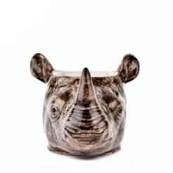 Quail Ceramics Rhino Face Egg Cup- Quail Ceramics
