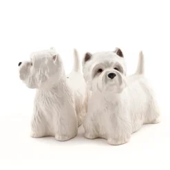 Quail Ceramics Westie Salt & Pepper Shakers- Quail Ceramics
