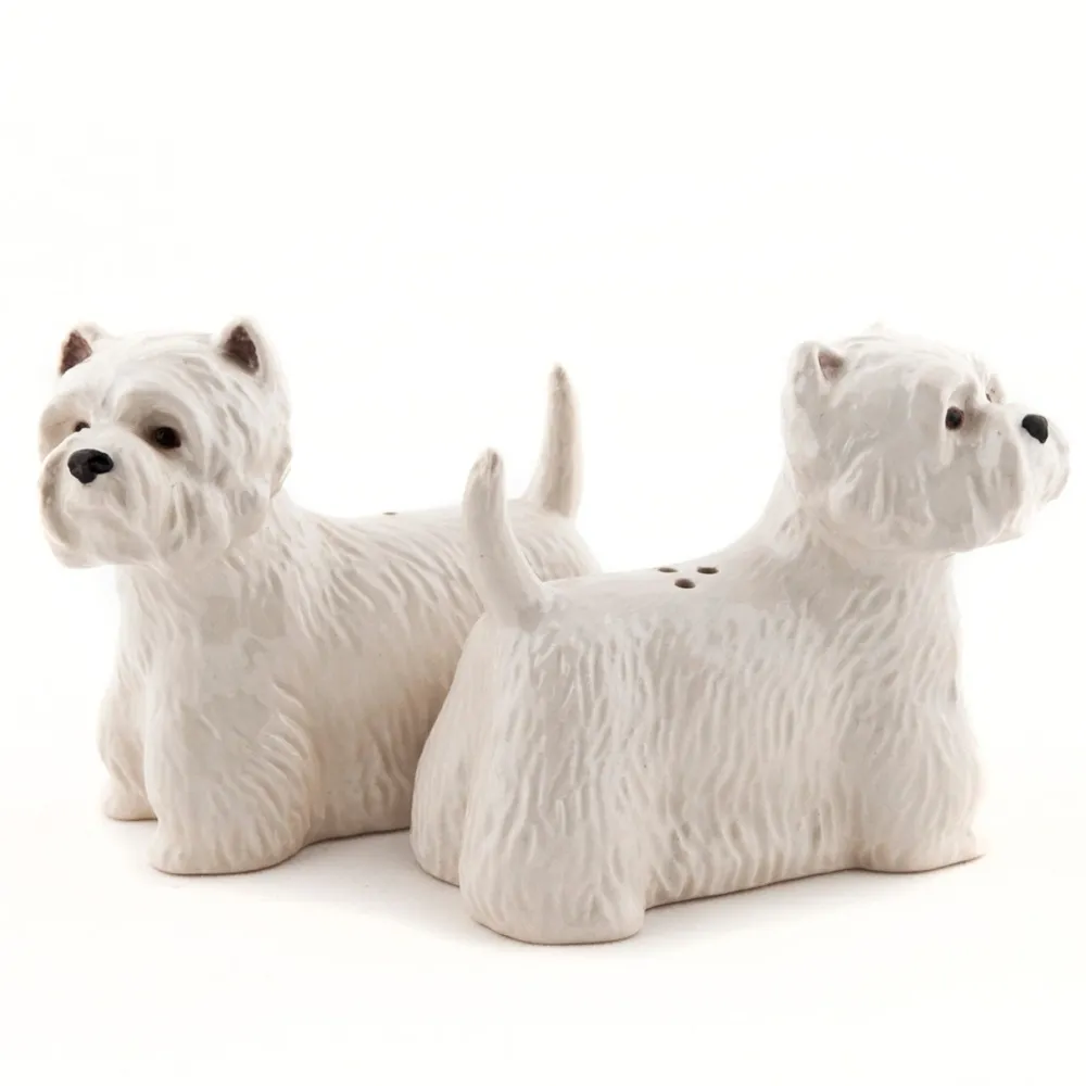 Quail Ceramics Westie Salt & Pepper Shakers- Quail Ceramics