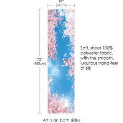 RainCaper Cherry Blossoms Sheer Scarf- Scarves & Wraps