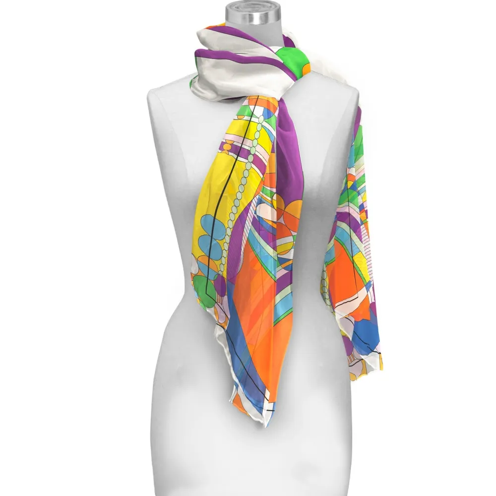 RainCaper Frank Lloyd Wright "March Balloons" Sheer Scarf- Scarves & Wraps