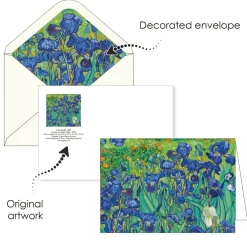 RainCaper Van Gogh Flowers Boxed Notecards- Boxed Cards