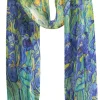 RainCaper Vincent van Gogh "Irises" Sheer Scarf- Scarves & Wraps