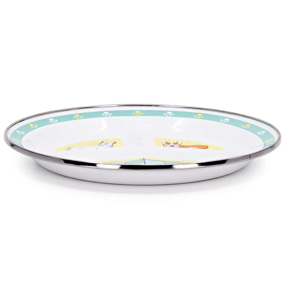 Raining Cats & Dogs Toddler Plate- Children's Tabletop