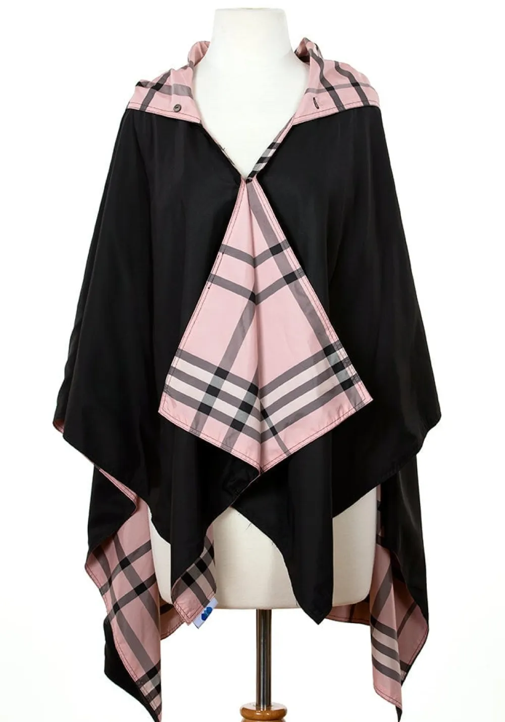 RainRap (Black & Pink Plaid)- Rainwear & Umbrellas