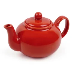 Red Small Stoneware Teapot- Teapots