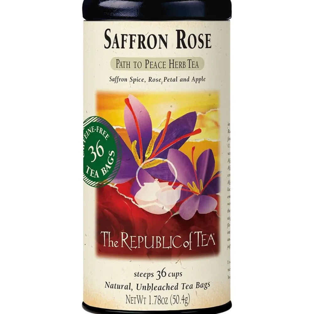 Republic of Tea Saffron Rose Herbal 36s- Republic Of Tea
