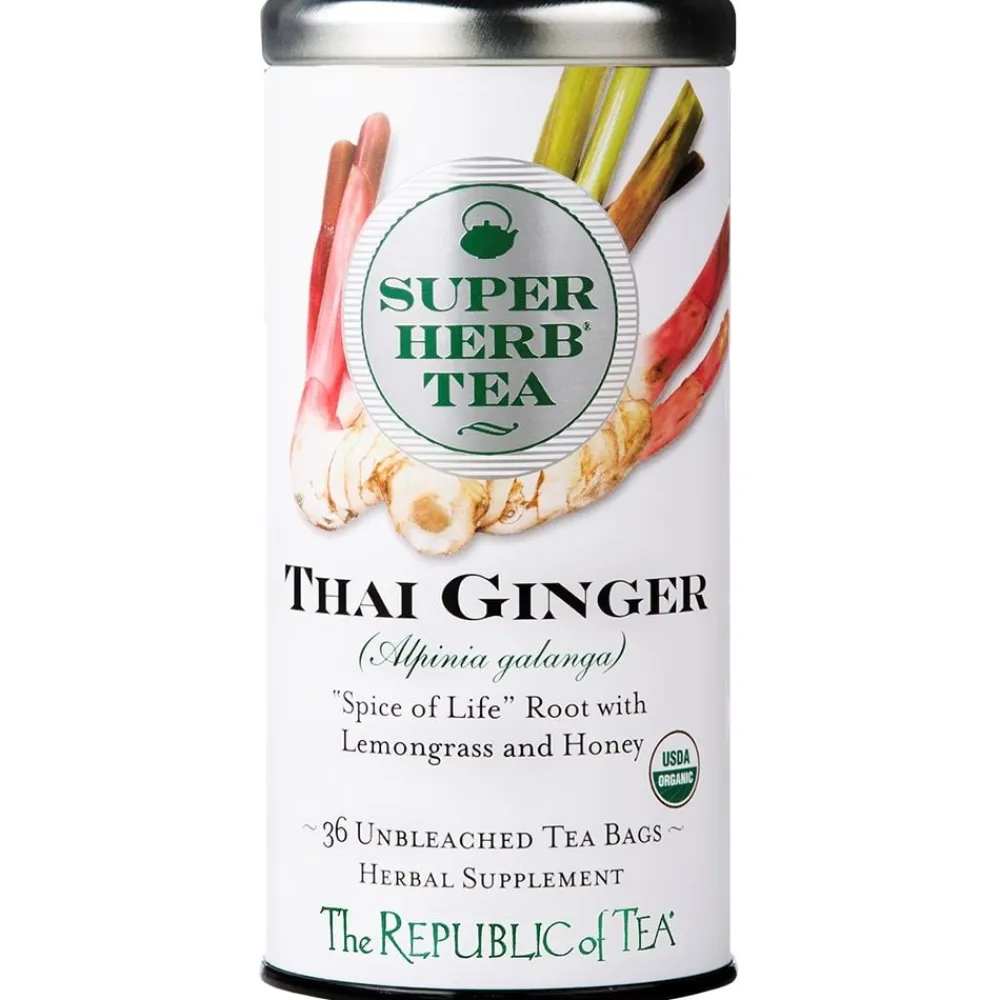 Republic of Tea Super Herb Organic Thai Ginger Herbal 36s- Republic Of Tea