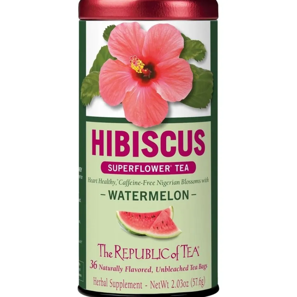 Republic of Tea Hibiscus Watermelon Herbal 36s- Republic Of Tea