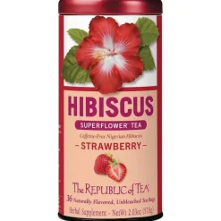 Republic of Tea Hibiscus Strawberry Herbal 36s- Republic Of Tea