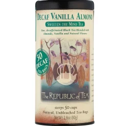 Republic of Tea Decaf Vanilla Almond 50s- Republic Of Tea