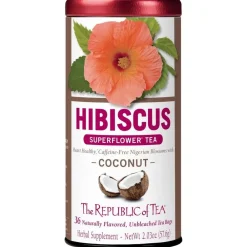 Republic of Tea Hibiscus Coconut Herbal 36s- Republic Of Tea