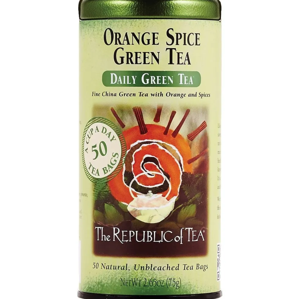 Republic of Tea Orange Spice Green 50s- Republic Of Tea