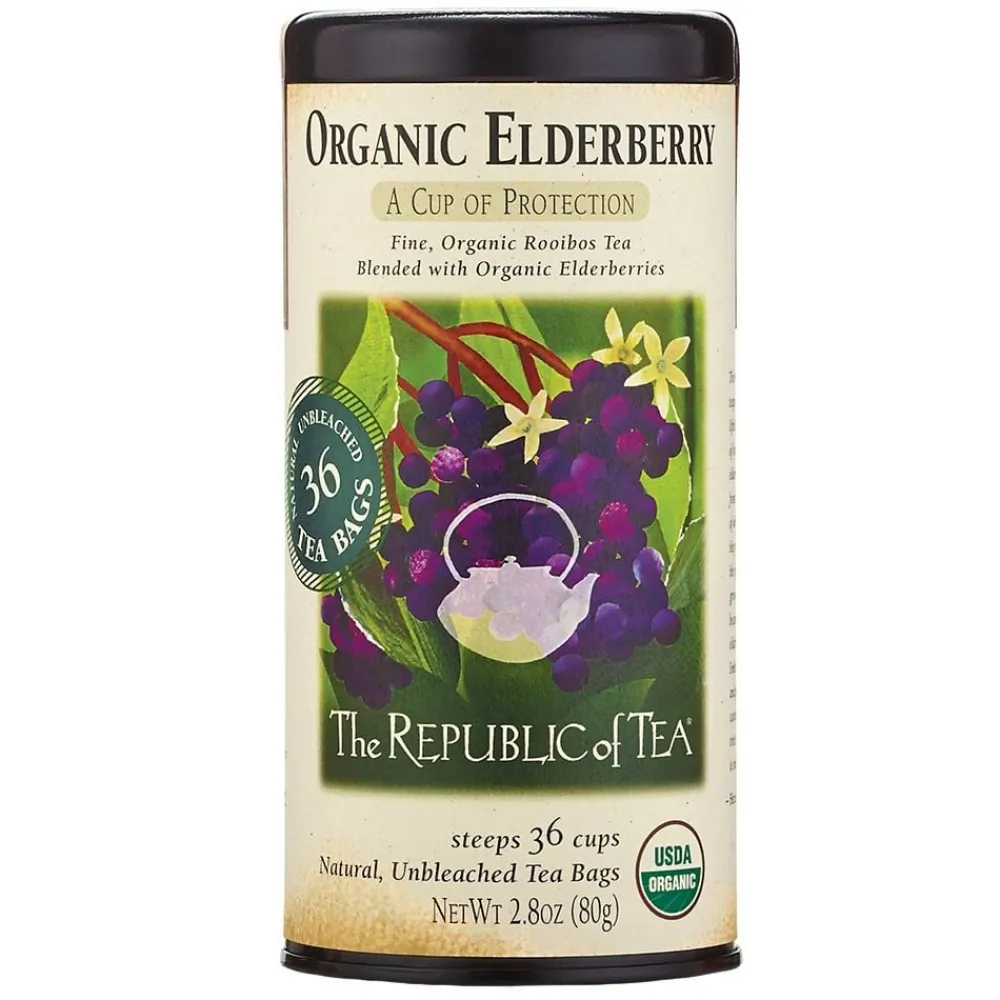 Republic of Tea Organic Elderberry Rooibos 36s- Republic Of Tea