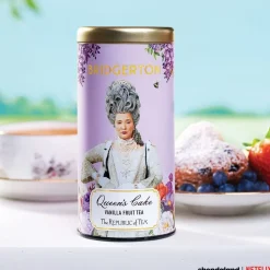 Republic of Tea Bridgerton Queen's Cake Vanilla Fruit Rooibos 36s- Cultural Icons|Republic Of Tea