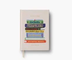 Rifle Paper Co. Book Club Embroidered Book Journal- Journals & Other Stationery