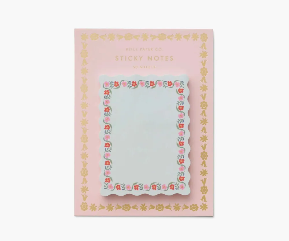 Rifle Paper Co. Delphine Sticky Notes- Journals & Other Stationery