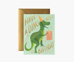 Rifle Paper Co. Dino-Mite Birthday Card- Greeting Cards