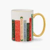 Rifle Paper Co. Festive Book Club Porcelain Mug- Assorted Mugs