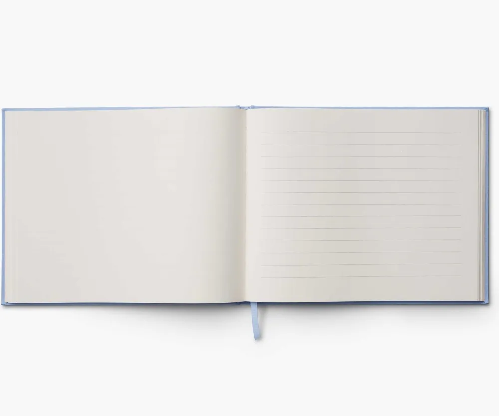 Rifle Paper Co. Hydrangea Embroidered Fabric Guest Book- Journals & Other Stationery