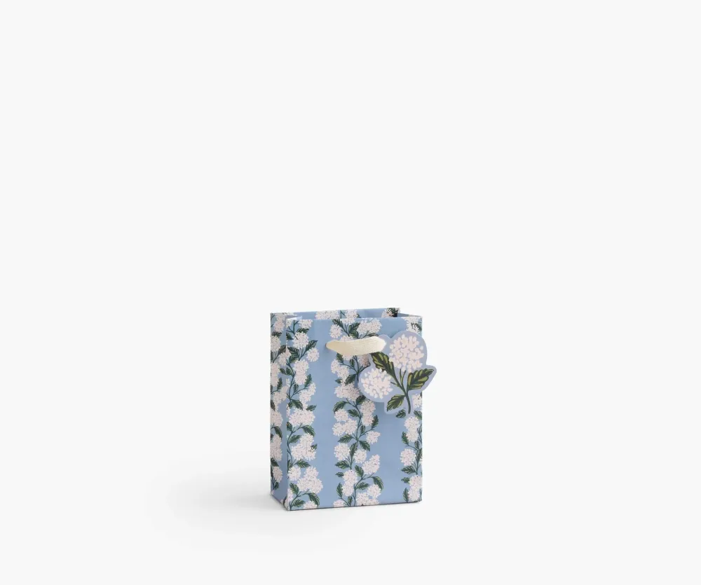 Rifle Paper Co. Hydrangea Small Gift Bag- Gift Bags