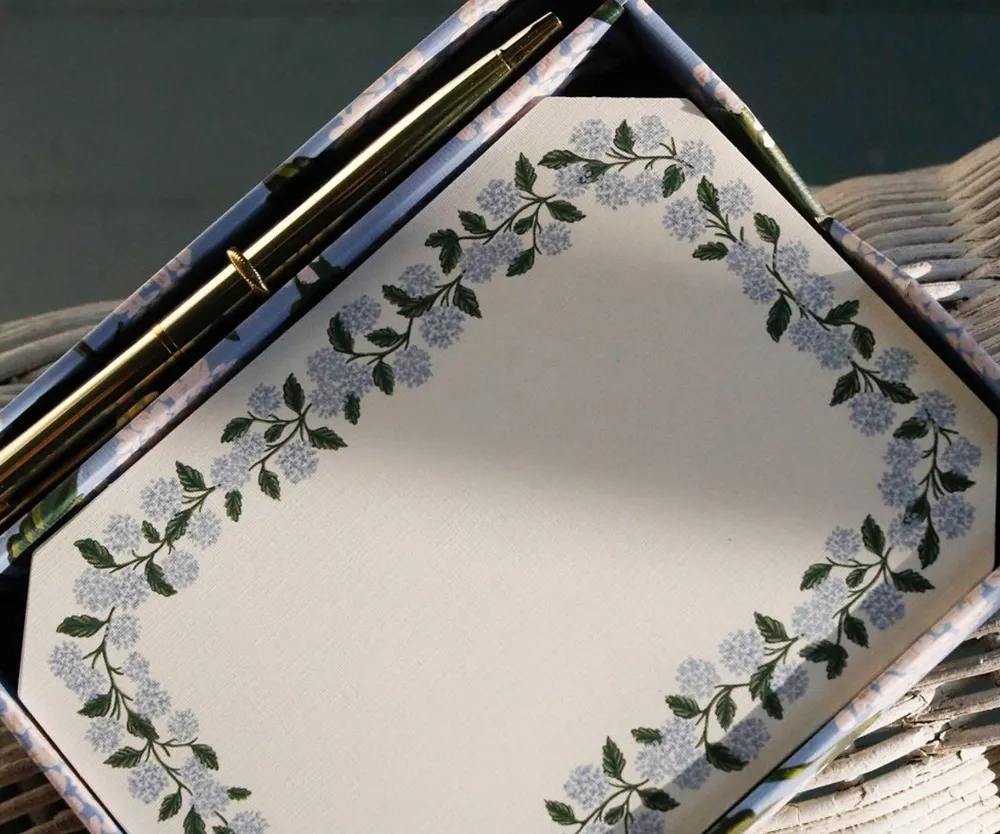 Rifle Paper Co. Hydrangea Stationery Set- Journals & Other Stationery