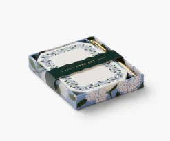 Rifle Paper Co. Hydrangea Stationery Set- Journals & Other Stationery