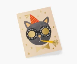 Rifle Paper Co. One Cool Cat Birthday Card- Greeting Cards