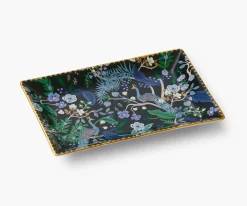 Rifle Paper Co. Peacock Porcelain Catchall Tray- Trays