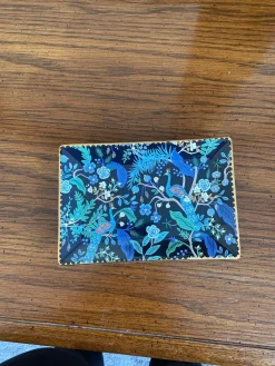 Rifle Paper Co. Peacock Porcelain Catchall Tray- Trays