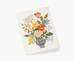 Rifle Paper Co. Thinking of You Bouquet Card- Greeting Cards
