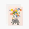 Rifle Paper Co. Welcome Elephant New Baby Card- Greeting Cards