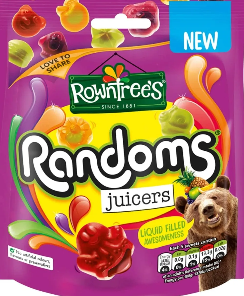 Rowntree's Randoms Juicers Sharing Bag- Sweets